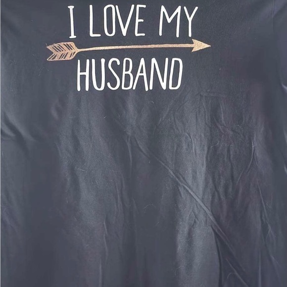 Romantic I Love My Husband Arrow T-Shirt - Picture 2 of 2